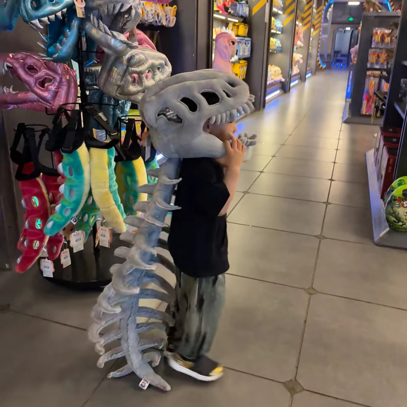 Dino Bones Mask & Tail Plush