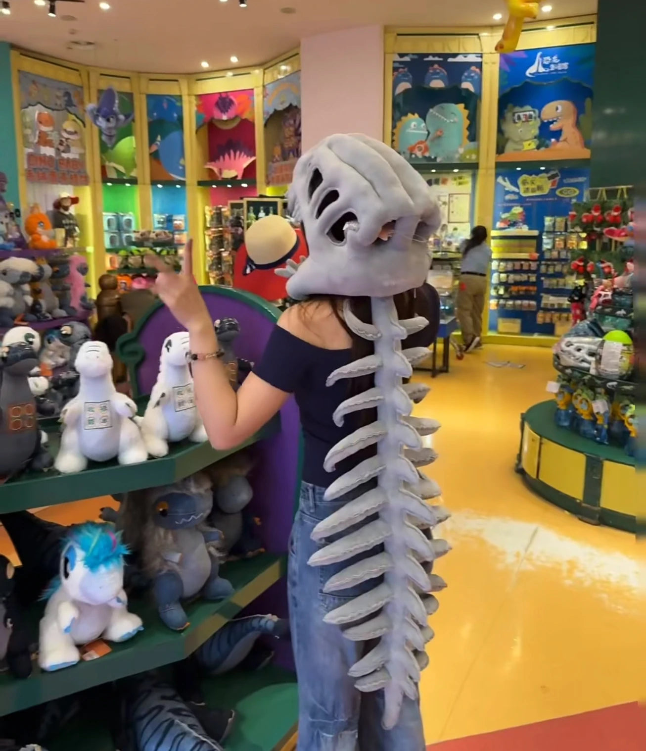 Dino Bones Mask & Tail Plush