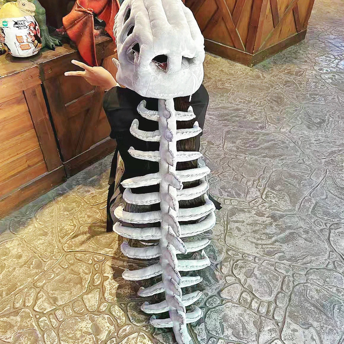 Dino Bones Mask & Tail Plush