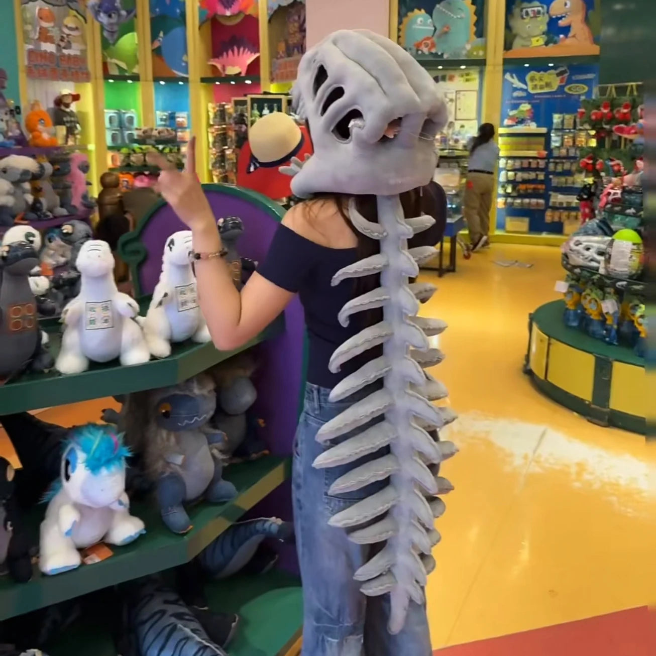 Dino Bones Mask & Tail Plush